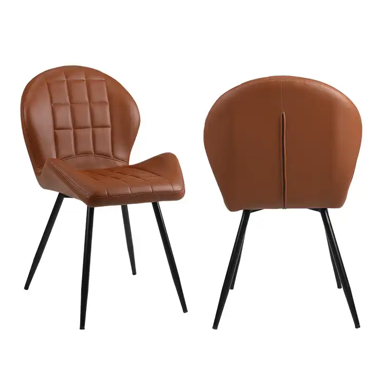 Pu leather dining chair